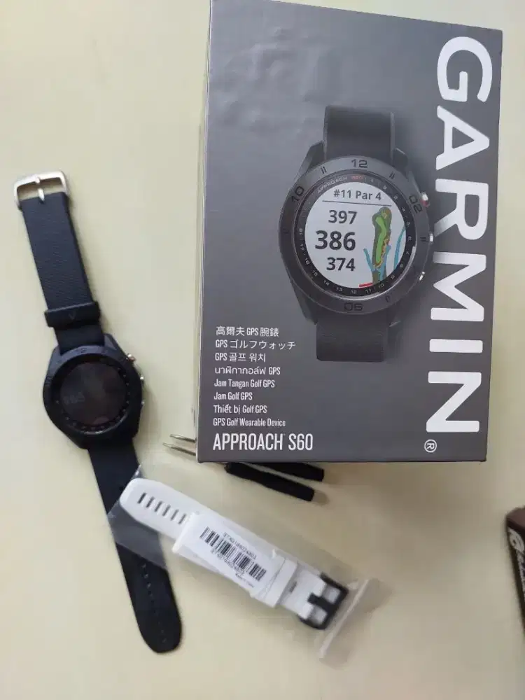 Garmin Approach S60 Golf jam tangan sport gps pria smart watch running