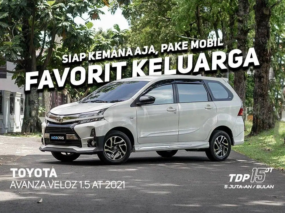 FREE SMART TV TOYOTA AVANZA VELOZ 1.5 GR AT 2021 PUTIH MOBCARS