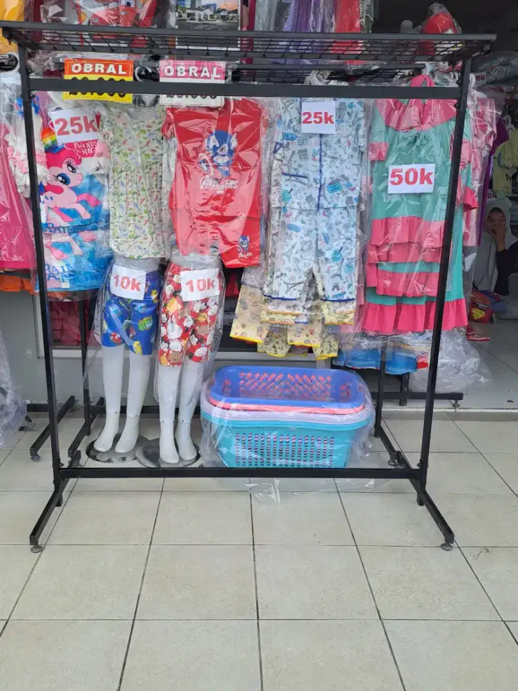 Besi gantungan baju atau besi gawang buat jualan