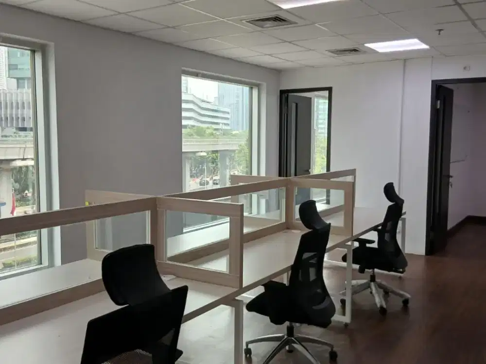 SEWA KANTOR DI JAKARTA SELATAN KUNINGAN  191M2  FITTED 136K NEGO