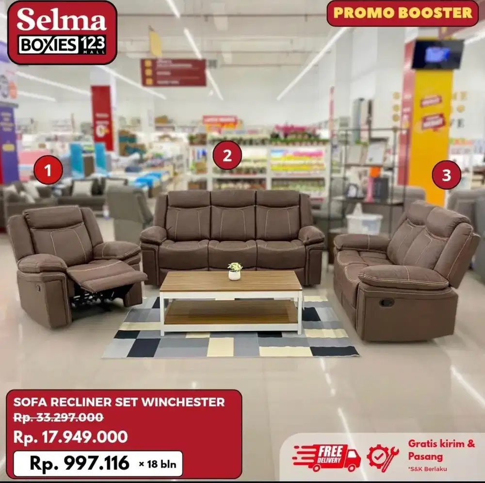 SOFA SET WINCHESTER BY SELMA