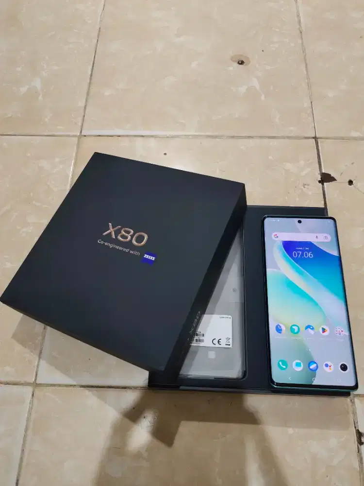 Vivo x80 5G 12/256 blue mulus fullset ori