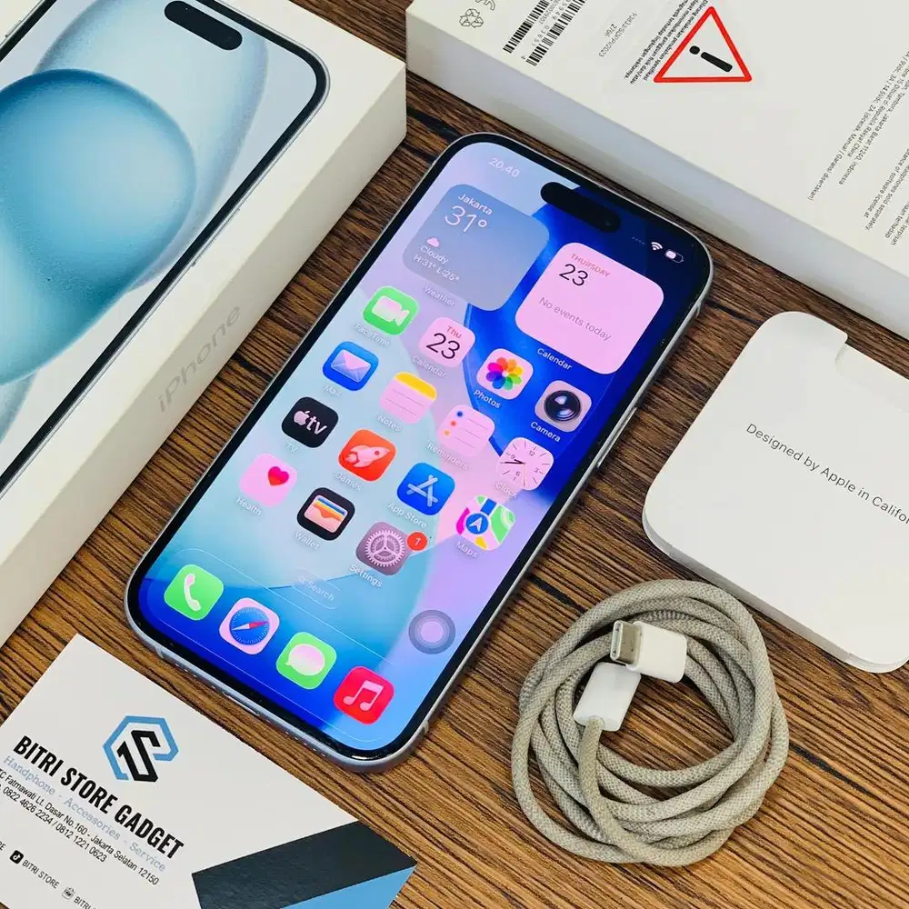 iPHONE 15 128GB BLUE | iBOX | GARANSI PANJANG