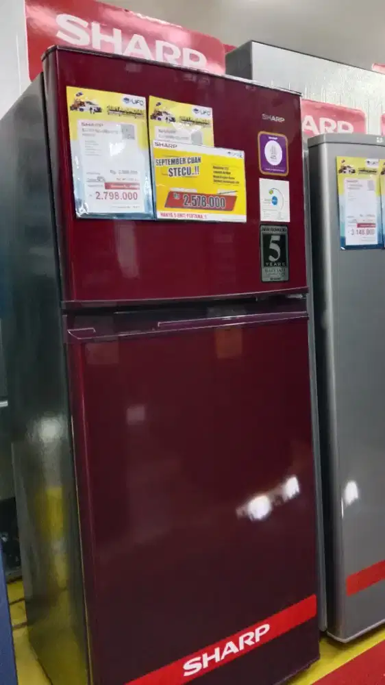 PROMO SHARP KULKAS 2 PINTU CICILAN RINGAN TANPA DP