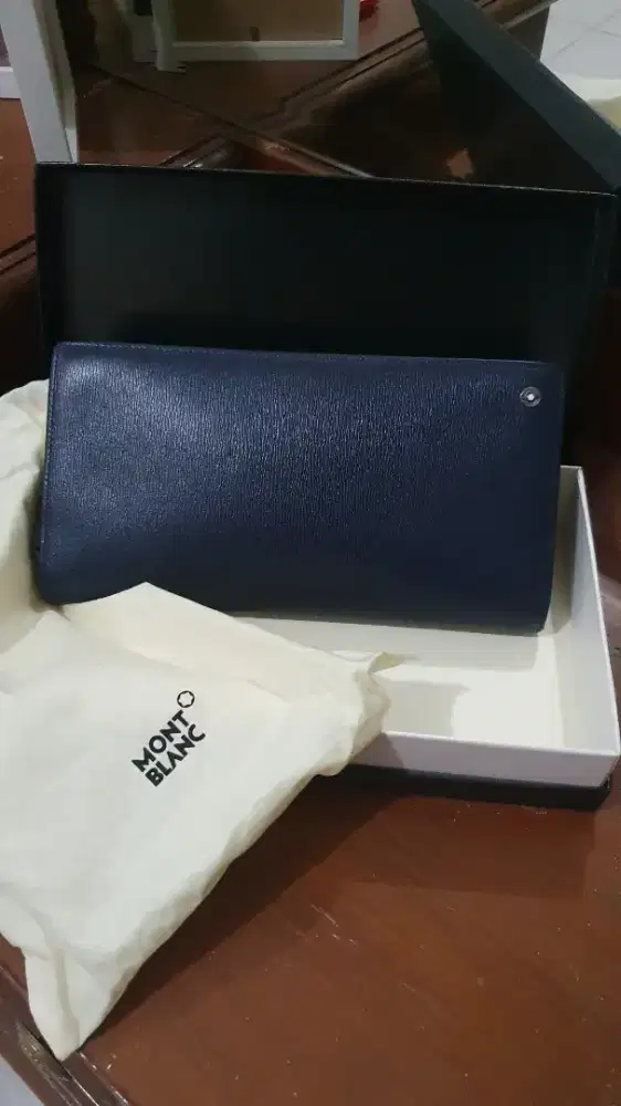 Mont Black Long Wallet Ink Blue