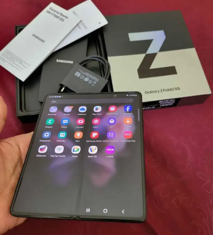 SAMSUNG Z FOLD 3 RAM 12/256 GB ORIGINAL SEIN NORMAL FULLSET