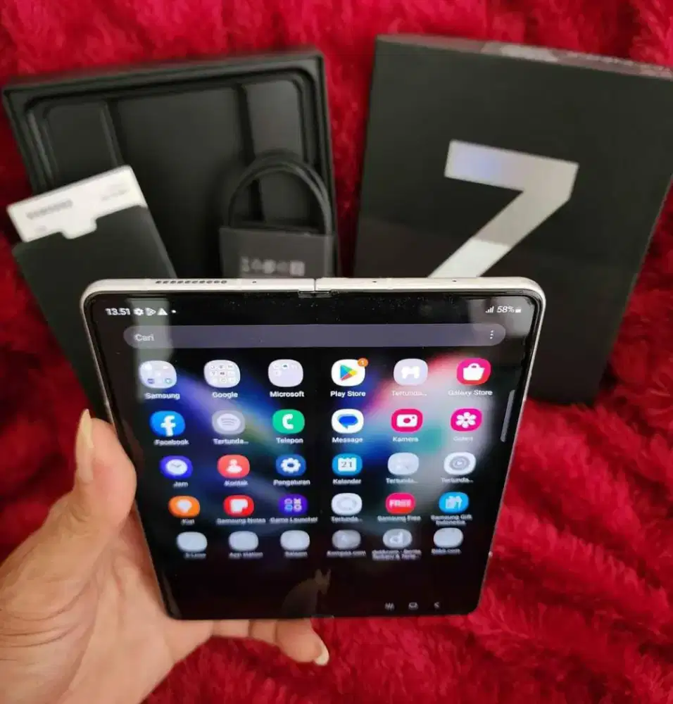 SAMSUNG Z FOLD 3 RAM 12/256 GB ORIGINAL SEIN NORMAL FULLSET