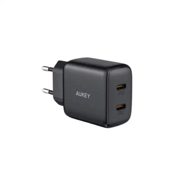 Aukey PA-R1S Swift Wall Charger 2 Port PD Type-C 20W
