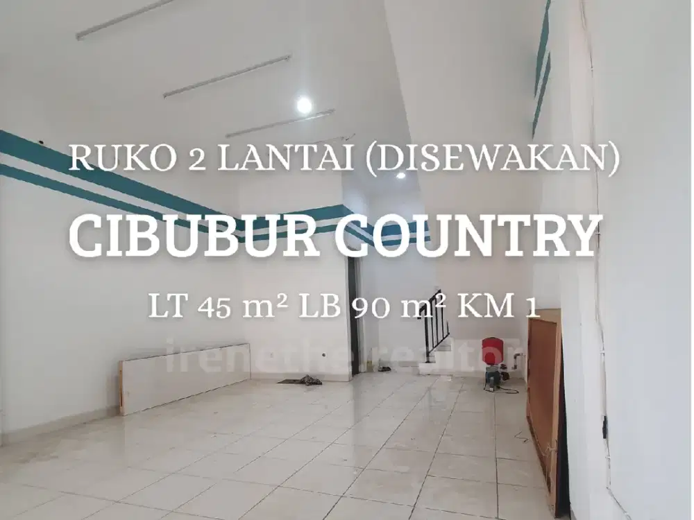 Disewakan Ruko 2 Lantai di Cibubur Country