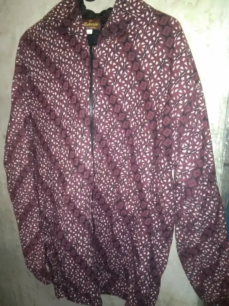 Jual jaket pria warna batik solo size M L mulus original