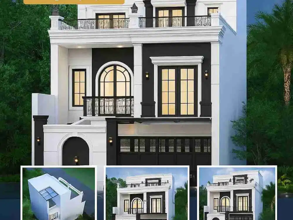 Rumah American Classic 3 Lantai Dekat Toll Brigif Jagakarsa Jakarta Selatan