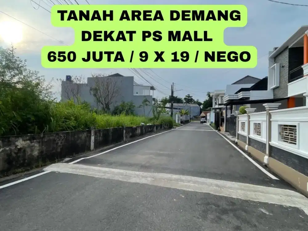 TANAH AREA DEMANG KOTA PALEMBANG