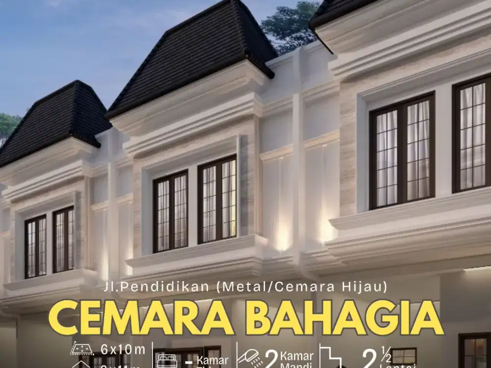 HOT PROJECT DAERAH METAL! HANYA 18UNIT! KOMPLEK CEMARA BAHAGIA - DELI SERDANG