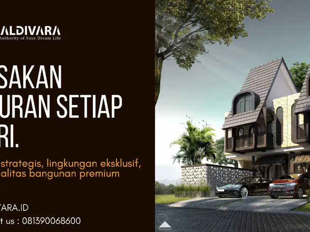 VILLA EKSLUSIV DI KOTA BATU MALANG 2 KAMAR DENGAN POOL