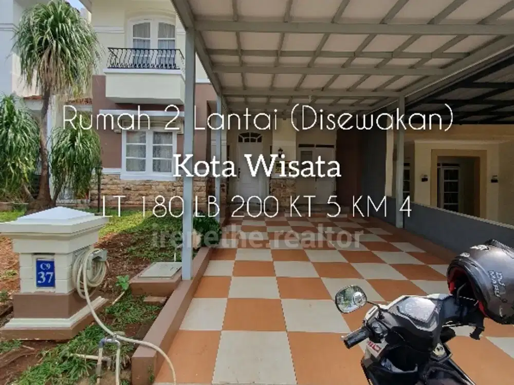 Disewakan Rumah 2 Lantai di Kota Wisata
