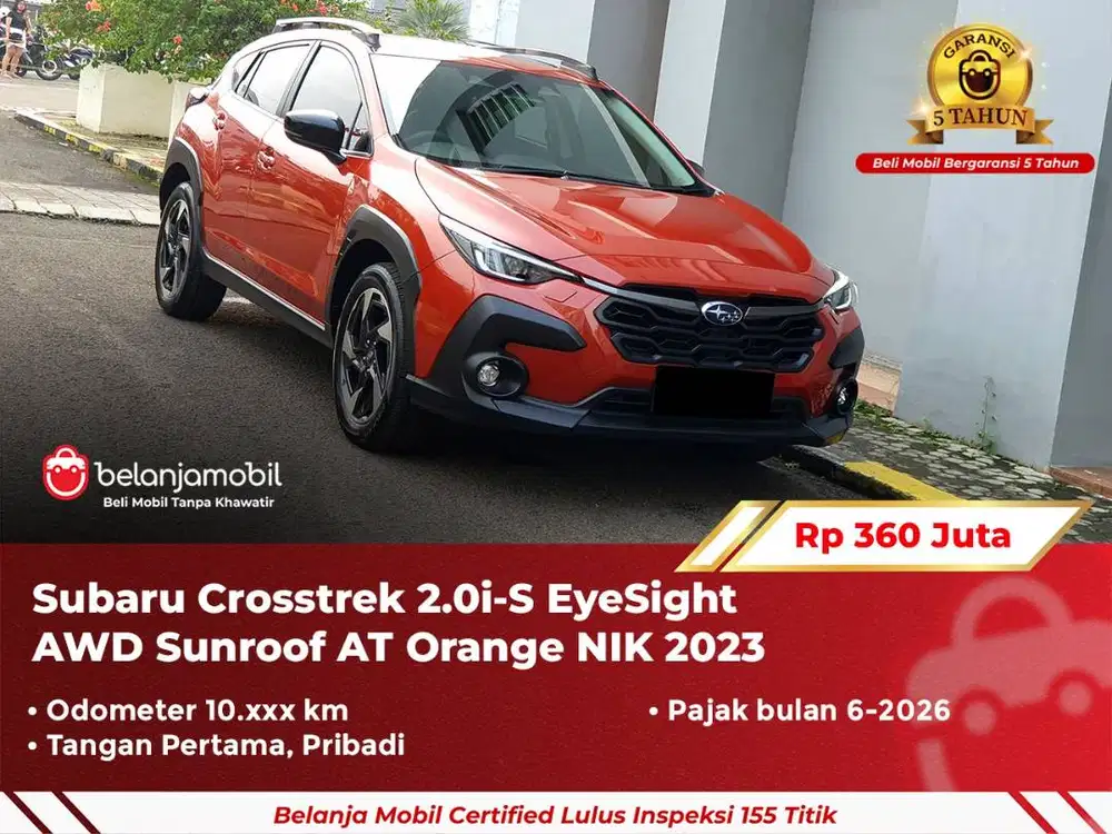 [ LOW KM ] Subaru Crosstrek 2.0i-S EyeSight AWD Sunroof AT 2023/2024