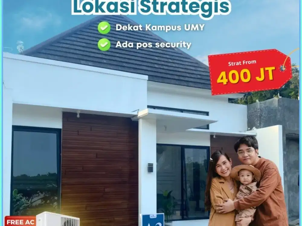 RUMAH DIJUAL YOGYAKARTA MURAH AREA BANTUL DEKAT UMY DAN ATMA JAYA