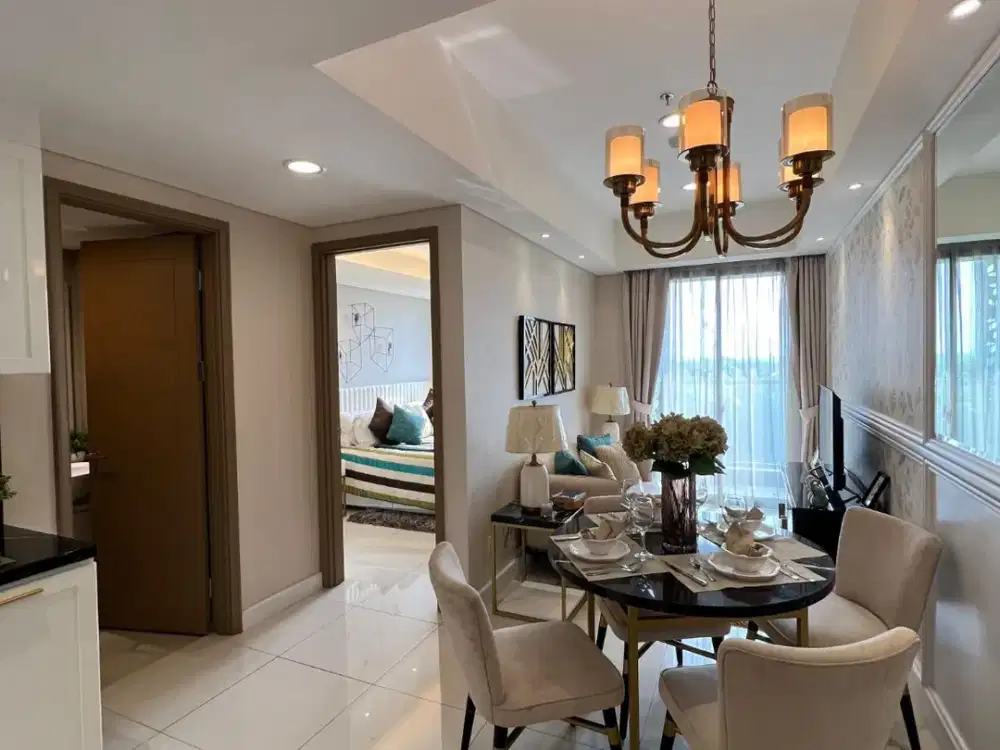 Dijual cepat apartemen gold coast tower honolulu interior modern clasic harga nego