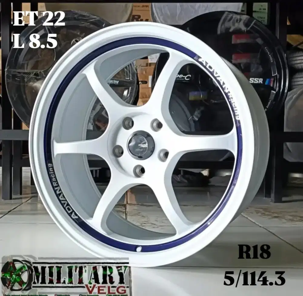 Advan RG1 Flowforming R18 White