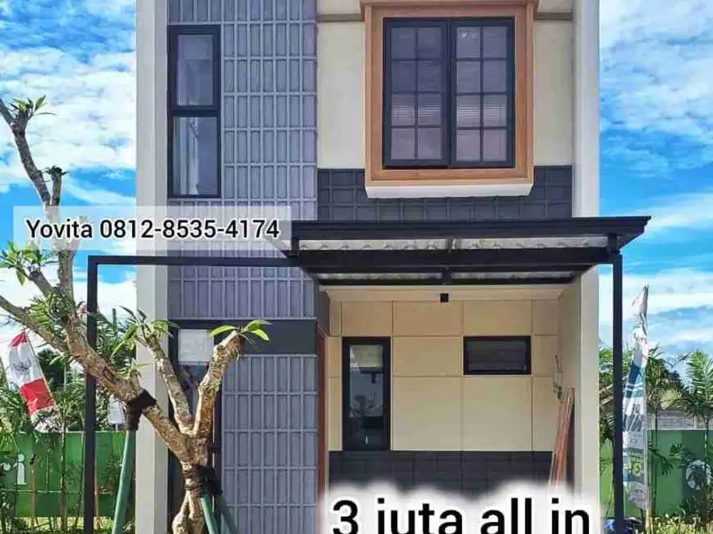 rumah 2 lantai 3 juta all in. cicilan 2 jutaan aja.