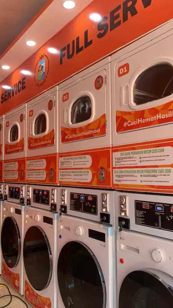 FRANCHISE LAUNDRY KILOAN COIN | PENDAMPINGAN BISNIS BRAND SENDIRI