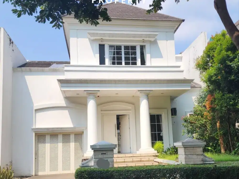DISEWAKAN RUMAH MEWAH SEMI FURNISH LOKASI SUPER STRATEGIS DI DE PARK - BSD