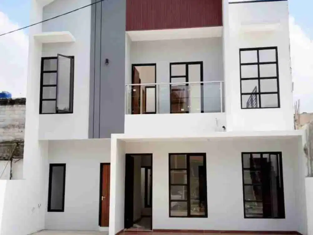 Hunian cluster ditengah kota Jakarta Timur, Condet jl Batu ampar 2 lantai pinggir jalan raya lokasi Sangat strategis