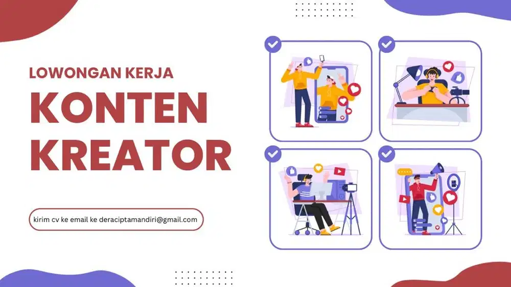 Dibutuhkan Tim Kreatif – Gaji hingga 3 Juta/Bulan!