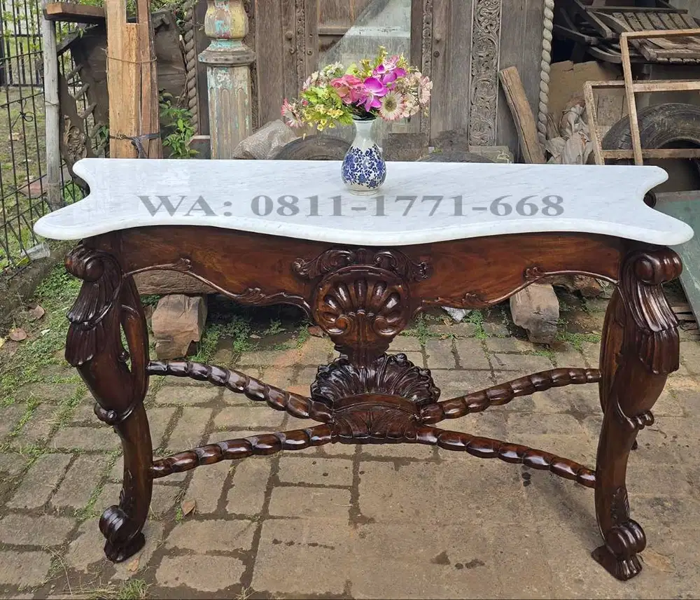 Meja konsul marmer model eropa