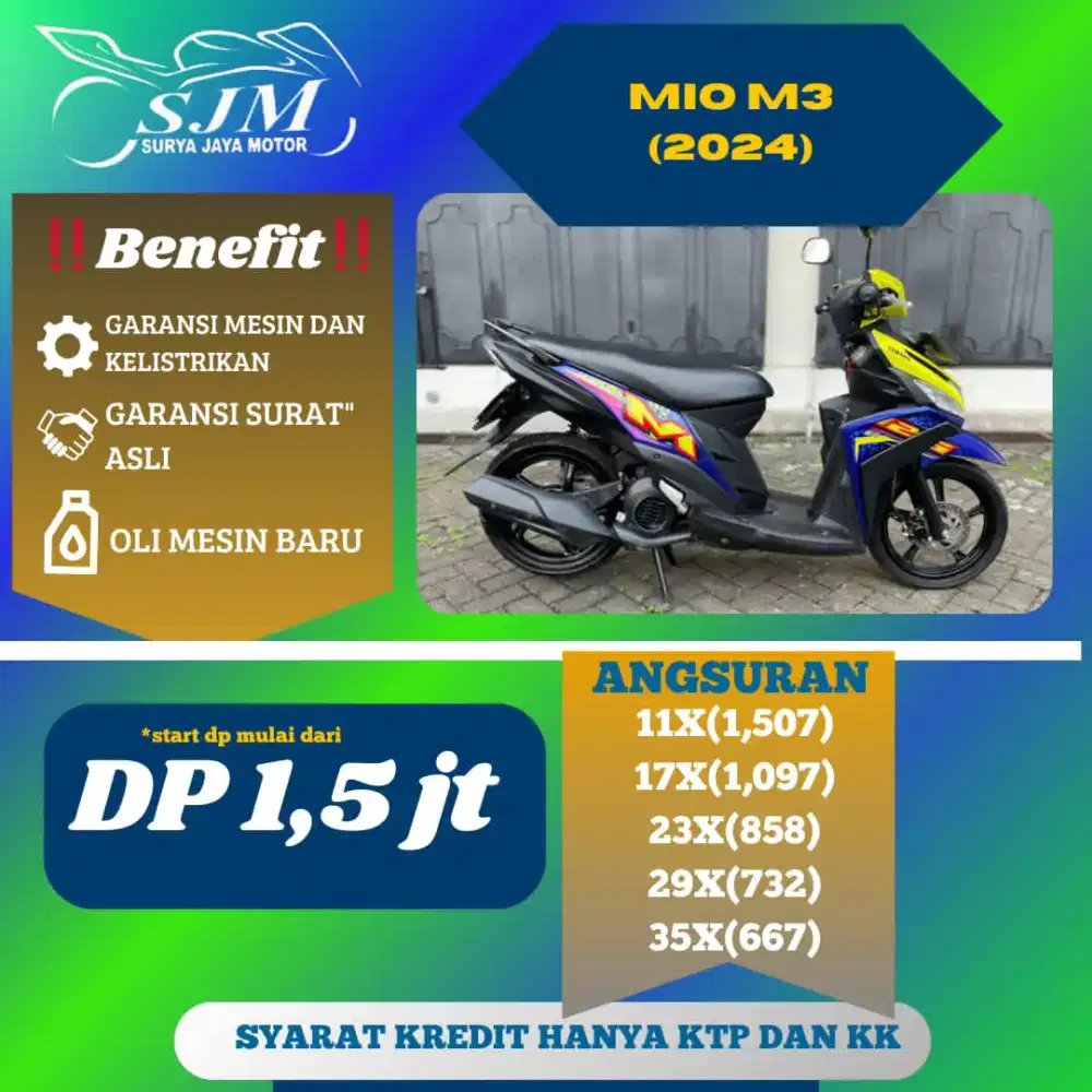 Mio M3 2024 Pajak Panjang