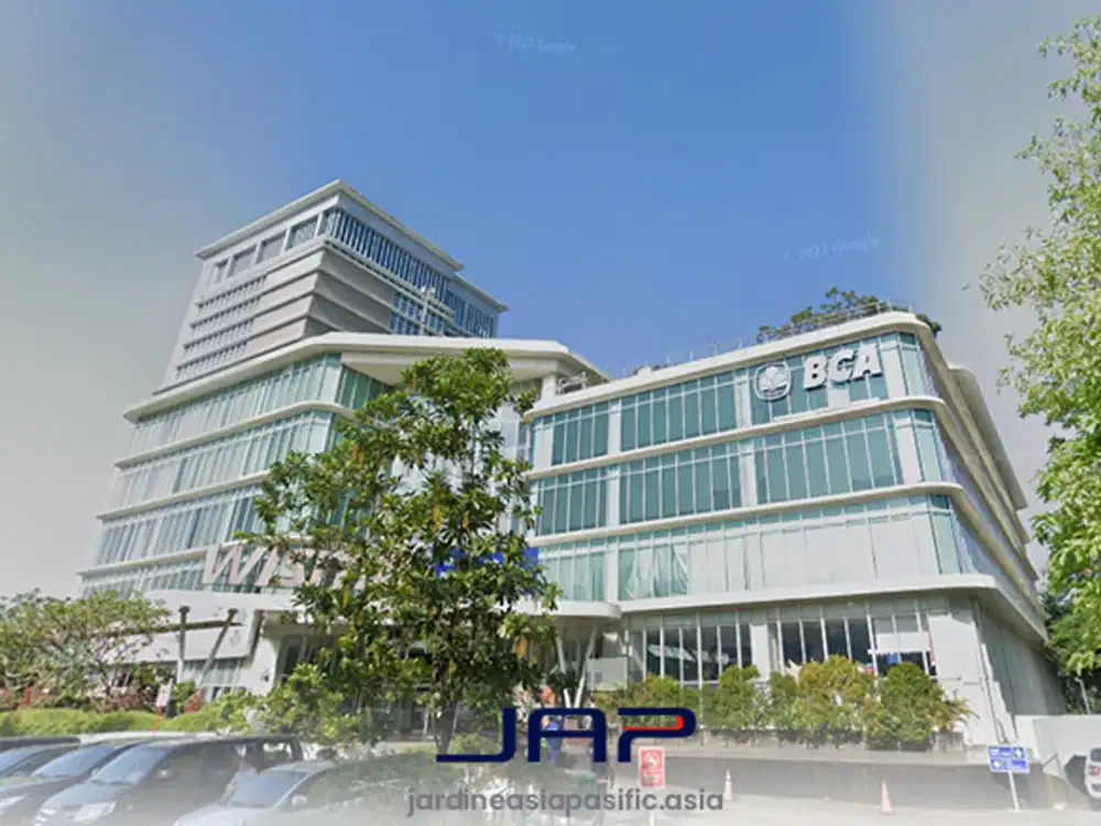 Sewa Kantor Wisma BCA Luas 226 M2 Bare BSD Tangerang Strategis