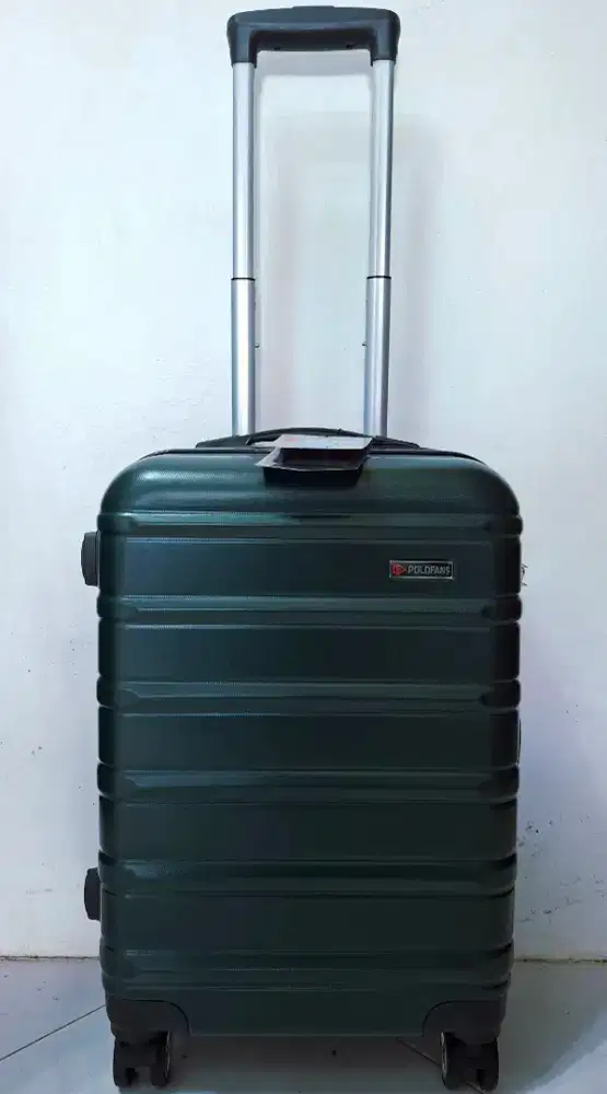 Baru travel koper polo hardcase fiber abs waterproof size 20 inch