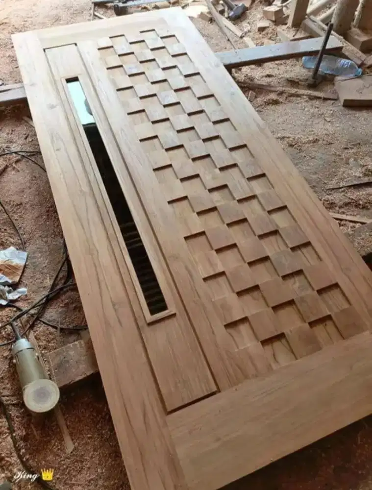 Pintu Jati minimalis