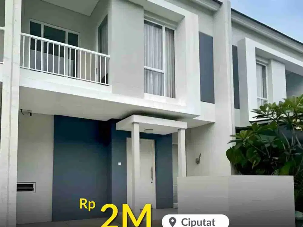 DIJUAL CEPAT Rumah Bagus Full Furnished Siap Huni di Synthesis Homes Ciputat Tangsel. Lokasi Strategis dengan Kemudahan Transportasi dan Club House yang Lengkap.