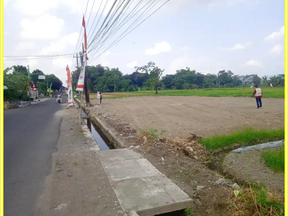 Dekat Kampus UNRIYO 2, Tanah Kalasan dijual ; SHM Pekarangan