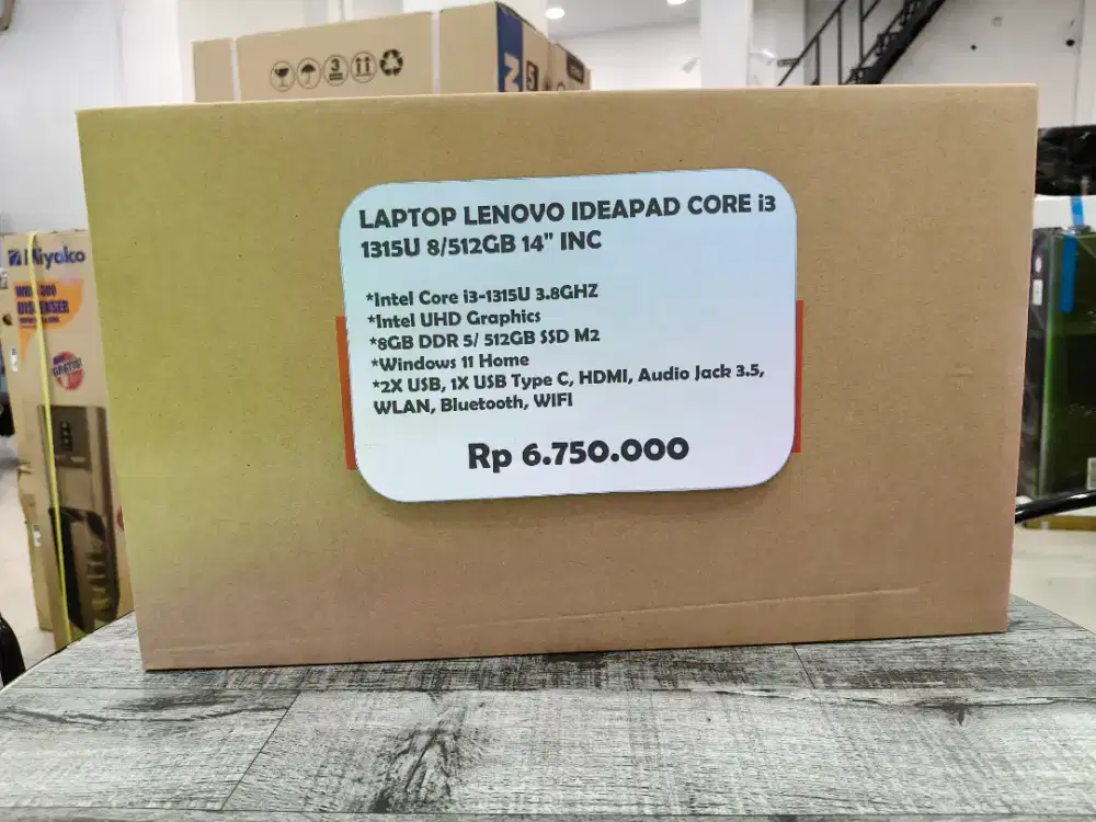 Laptop Lenovo Ideapad Core i3 1315U Ram 8GB/SSD 512GB