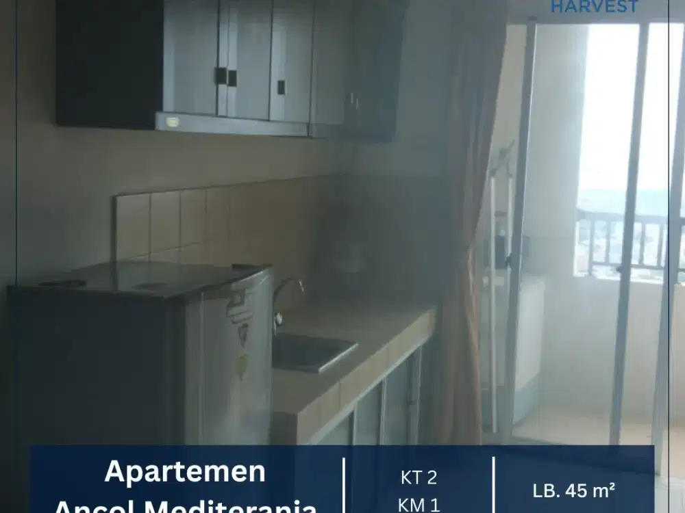 JUAL MURAH APARTEMEN ANCOL MEDITERANIA TOWER C 2BR VIEW LAUT JKT UTARA