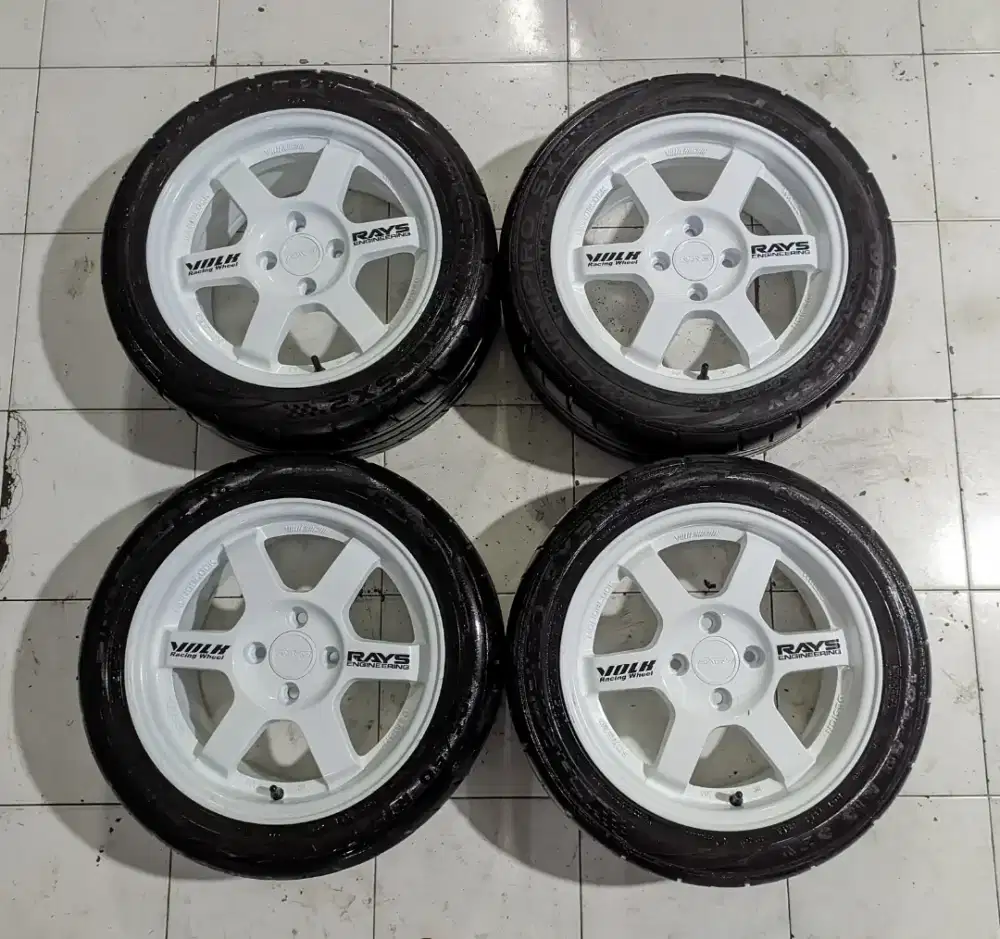 R15 TE37 Saga L7rata Et35 4x100+Ban SX2