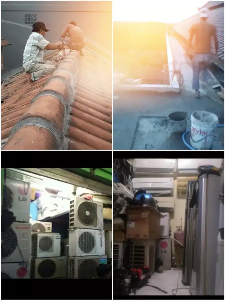 Atap bocor, talang air, renovasi, dinding rembes,cor dak,dll