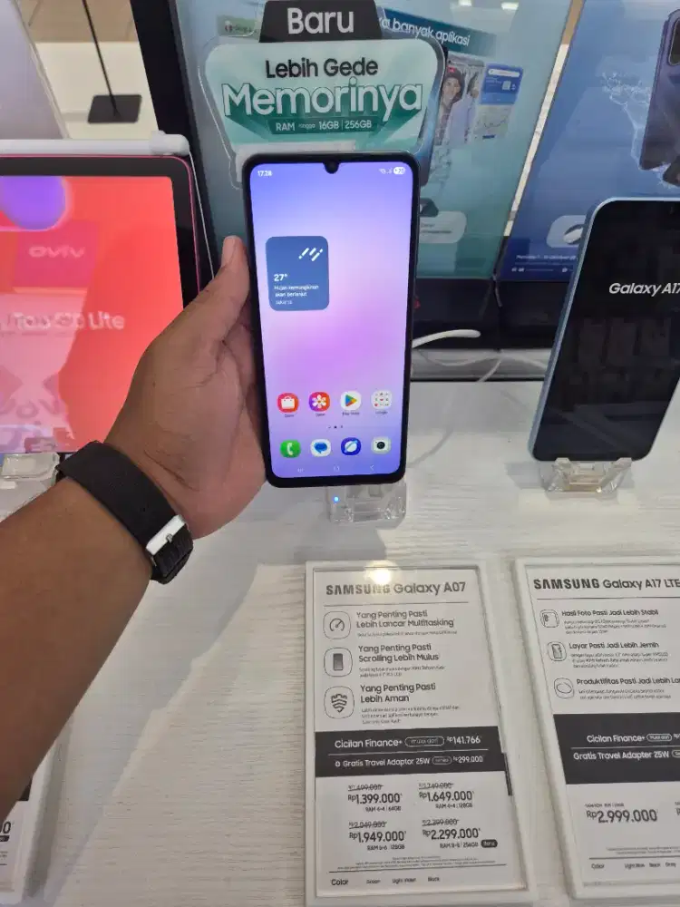 Samsung A07 Ram 12Gb/128 Free Ta Temper & Silicon