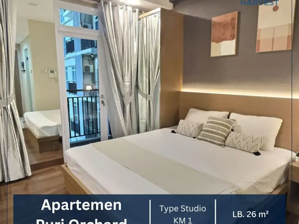 DISEWAKAN MURAH APARTEMEN PURI ORCHARD TOWER CEDAR HEIGHT TYPE STUDIO