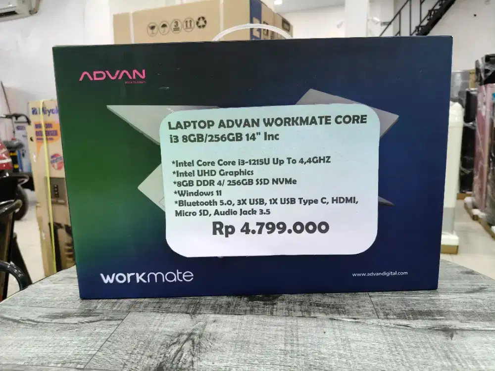 Laptop Advan Intel Core i3 8GB/SSD 256GB