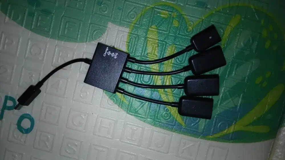 4 in 1 Multi-Function Dual Micro USB Host OTG Hub Adafter Cable Male