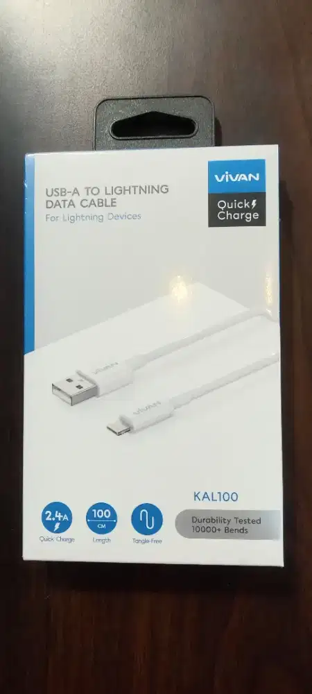 VIVAN KAL100 Kabel Data Lightning Fast Charging 2,4A 100cm