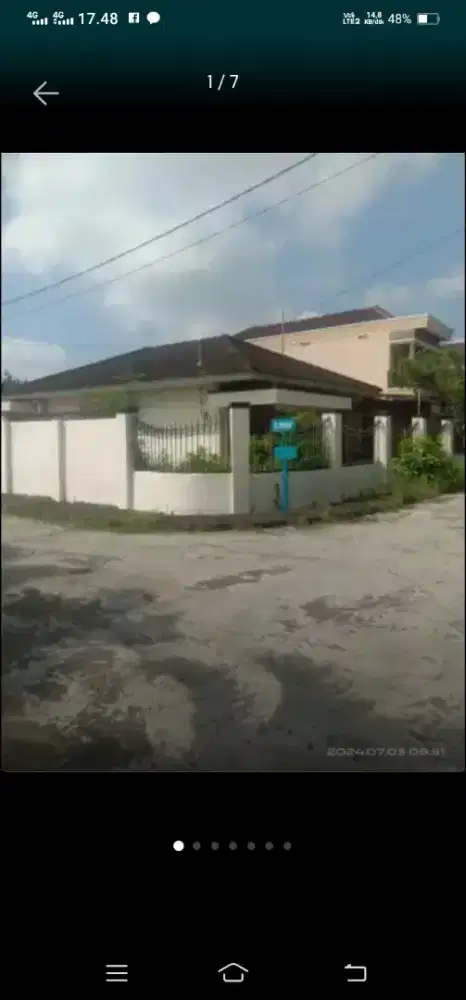 Dijual rmh 5km komplek Pusri skmaju