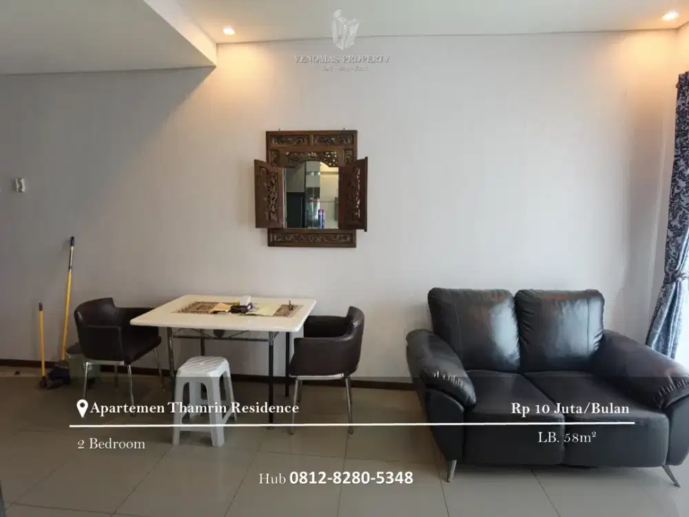 Disewakan Apartement Thamrin Residence High Floor 2BR Full Furnished