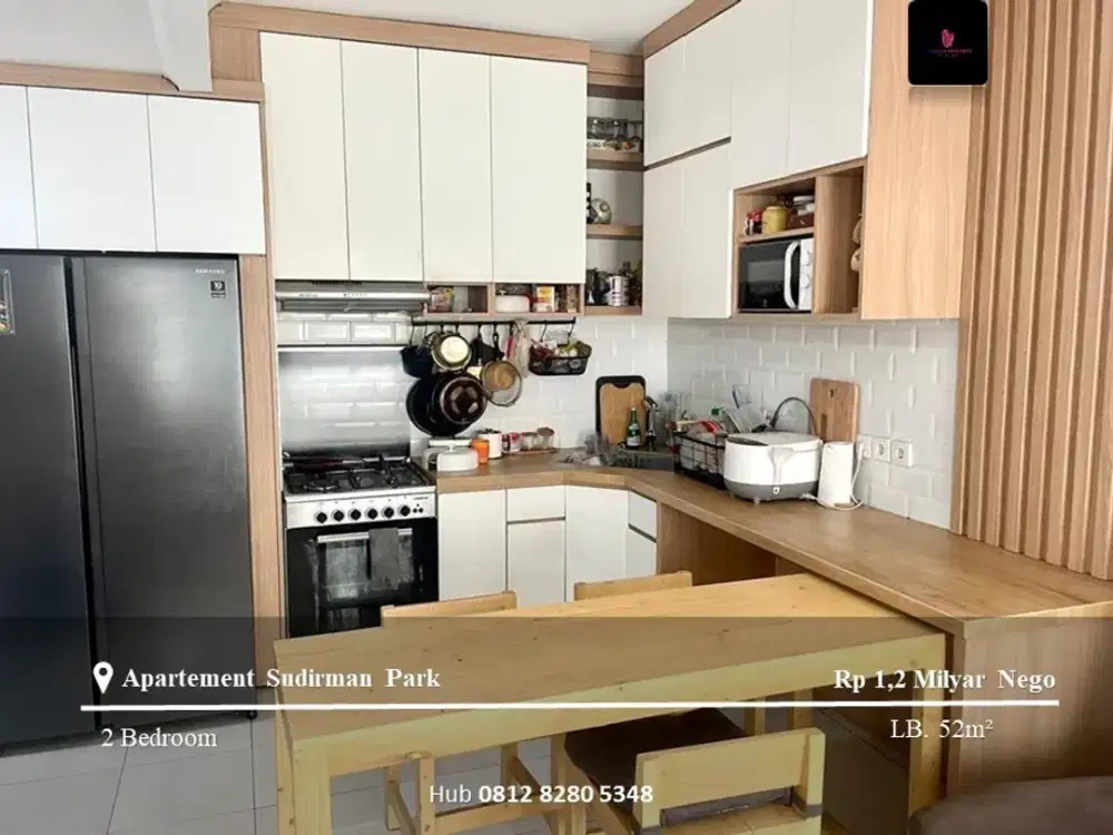 Dijual Apartement Sudirman Park Middle Floor 2BR Full Furnished