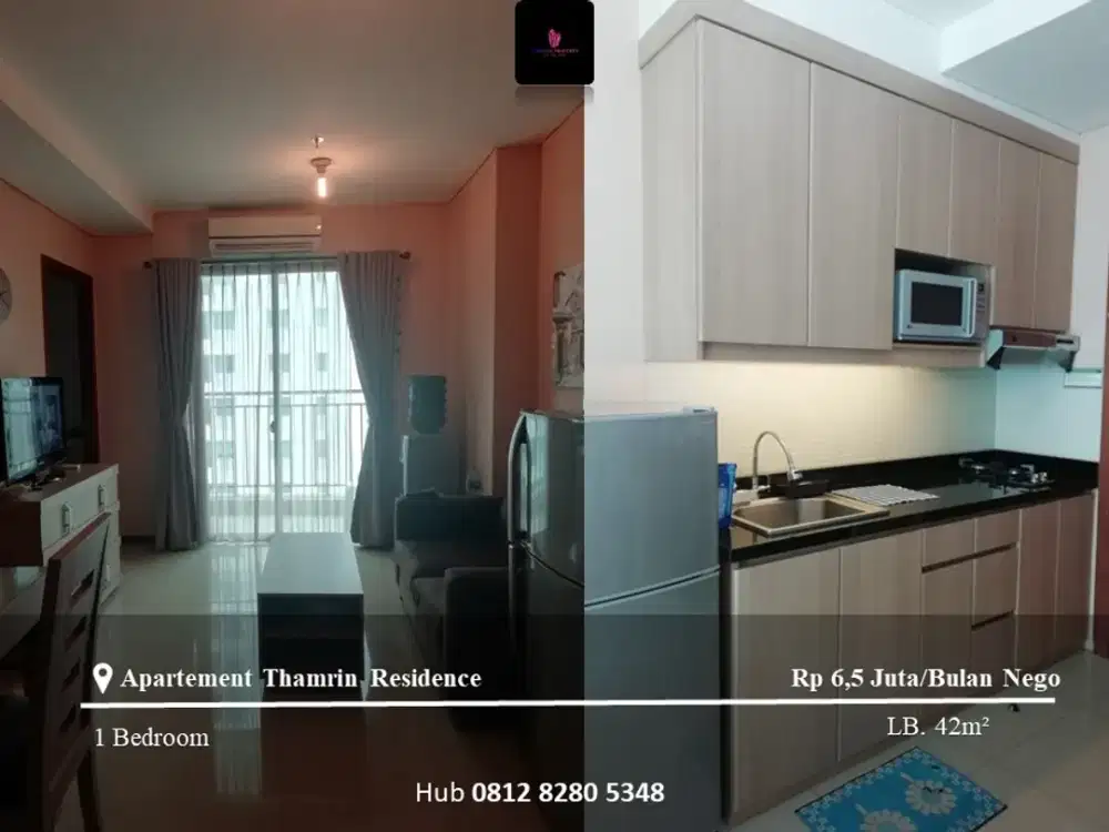 Disewakan Apartement Thamrin Residence High Floor 1BR Full Furnished