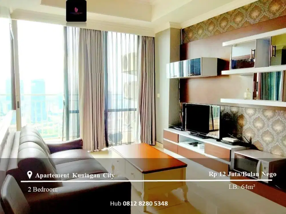 Dijual Apartement Kuningan City Middle Floor 2BR Furnished View City