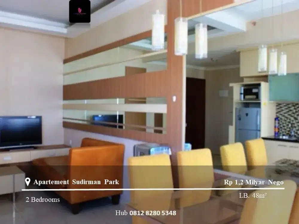 Dijual Apartement Sudirman Park High Floor 2BR Full Furnished